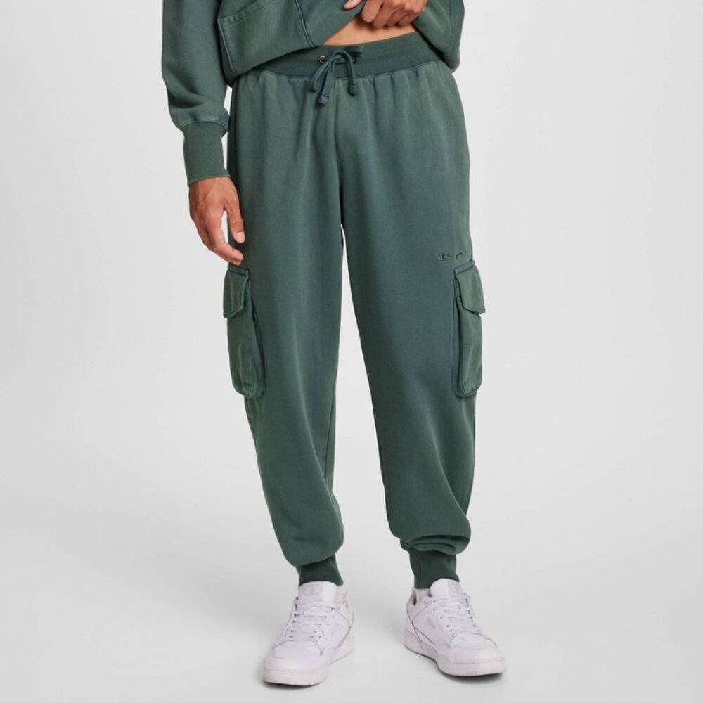 Champion Men's Washed Cargo Fleece Jogger Pants - Dark Forest S